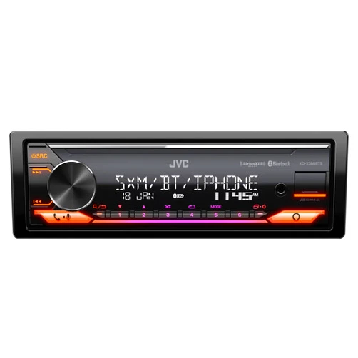 JVC KD-X380BTS Digital Media Car Receiver Featuring Bluetooth, USB, SiriusXM, Amazon Alexa