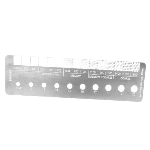 Apronhero Coffee Grind Size Measuring Ruler Coffee Ground Comparison Marker Measuring Tool Professional Espresso Beans Measuring Kitchen Coffee Maker Home (6.6 * 1.8 inch)