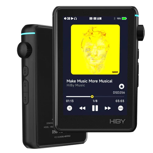 HiBy R3 II Hi-Fi MP3 Player with Bluetooth and WiFi Supports Streaming DSD PCM MQA dongle 3.5mm+4.4mmBAL Jacks