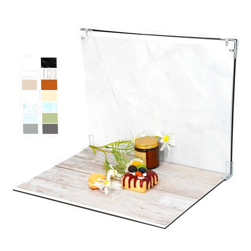 Yoocheese Photo Backdrop Board Product Photography: 7pcs 12patterns Table Top Food Background Kit - Flat Lay Props for Jewelry.(Small Size 16x11.5in)