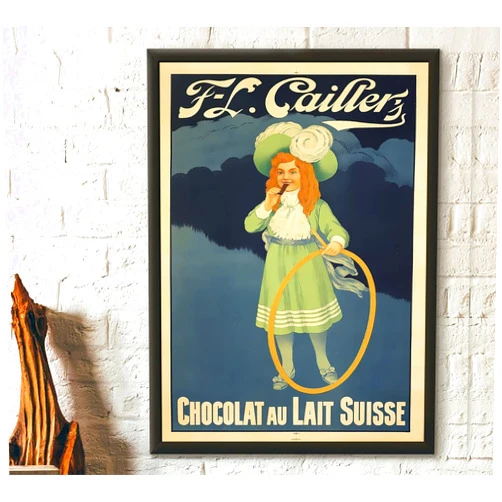 TammieLove Vintage Swiss Chocolate Advertising Vintage Food Kitchen Kitchen Kitchen Gift Idea Housewarming Poster For Home Cafe Bar Garage Metal Sign 8X12 Inches