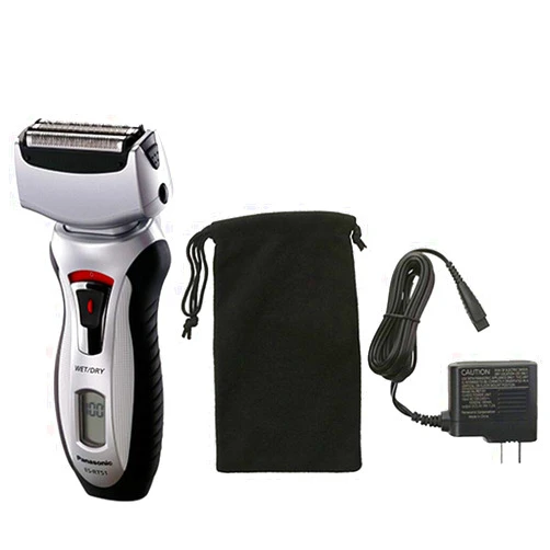 Panasonic ES-RT51-S Arc3 Wet/Dry 3-Blade Pivoting Head Built-in Pop-up Trimmer Cordless Electric Razor for Smooth and Comfortable Shave Travel Pouch Included