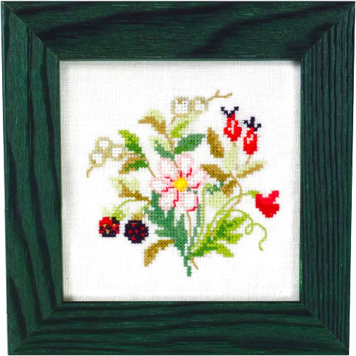 Eva Rosenstand Clara Wæver Eva Rosenstand Counted Cross Stitch kit Mini Garden Autumn, 12x12cm, DIY