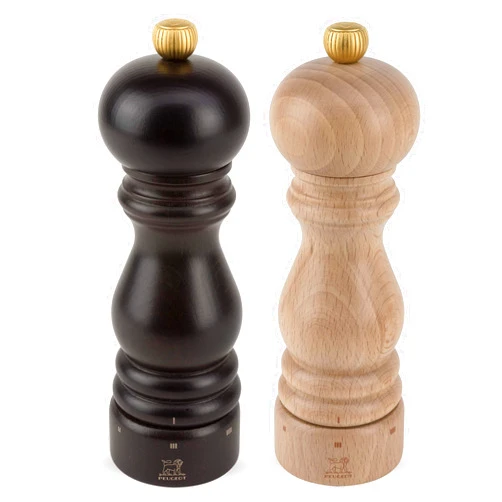 Peugeot Saveurs SNC Peugeot Paris U'Select 7-Inch Pepper & Salt Mill Set, Chocolate & Natural