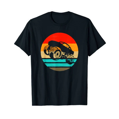 Truck Accessories & Clothing Gifts Women Men Kids Monster Truck Retro Style Vintage T-Shirt