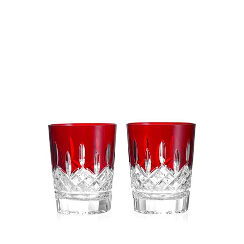 Waterford Lismore Red DOF 12.5floz Set of 2