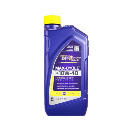 Royal Purple 10W40 Max-Cycle Motorcycle & ATV Motor Oil - (Case 12 Bottles) BUY IN A CASE AND SAVE