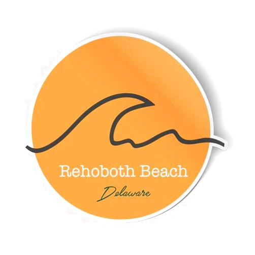 Squiddy Rehoboth Beach Delaware Wave - Vinyl Sticker for Car, Laptop, Notebook (4