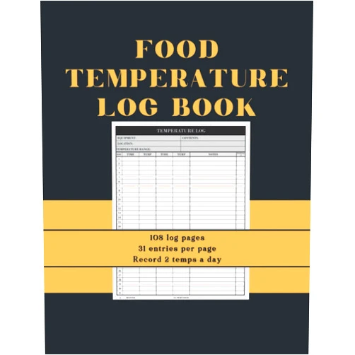 Roberta Shaw Food Temperature Log Book: Easy to use fridge/freezer log to record temps for restaurants, bars, cafes or any business handling or storing food. ... days, time, temp, notes on numbered pages.