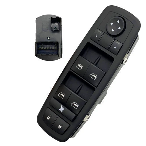 Henge Auto Power Window Switch Front Left Master 3+9 Pins Compatible with 2008-2010 Town Country/Grand Caravan,2008-2009 Nitro,2008-2009 Jeep Liberty,2009 Journey Replaces 68039999AA 68039999AB