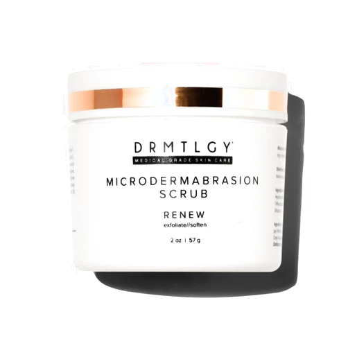 DRMTLGY Microdermabrasion Scrub – Face Exfoliator to Smooth & Polish Dull, Rough Skin – Gentle Facial Scrub with Pumice – 2 oz