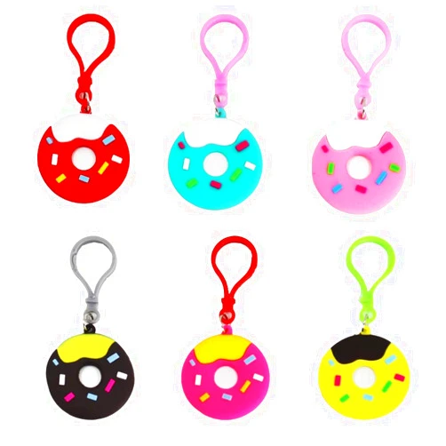 MGLDSJT 25 Pcs Sweet Donut Keychain for Sweet Donut Theme Party Favors Pendant for Kid Toy Ornament Souvenirs Gift