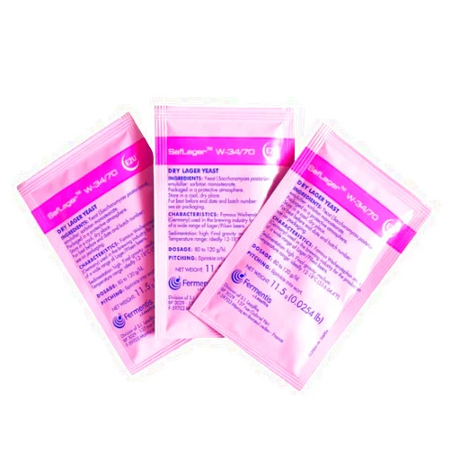 Craft A Brew - SafLager W-34/70 Yeast - German Lager Dry Yeast - For Craft Lagers - Ingredients for Home Brewing - Beer Making Supplies - 3 Pack