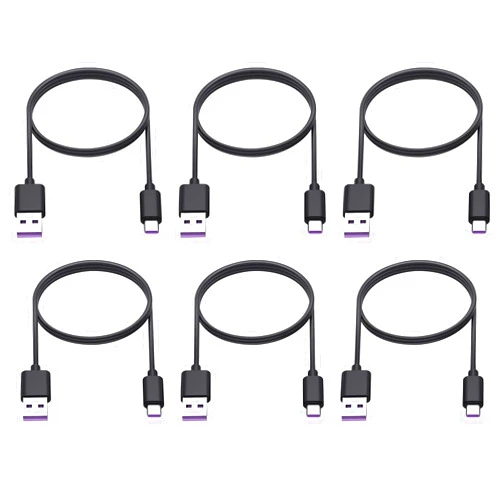 Smays USB to USBC-C Cable 6 ft 6-Pack, USB A to USB C Charging Cable Type C, USBC to USBA