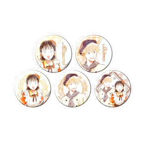 A3 TV Anime Skip and Loafers 01 Candy Dress Version (Illustration) Hologram Can Badge 2.2 inches (57 mm) Box of 5