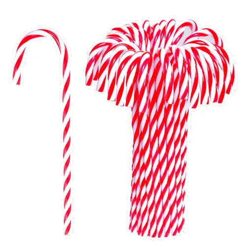Jmkcoz 30 Pcs Christmas Candy Cane Ornament Plastic Christmas Tree Hanging Decoration Twisted Crutch Candy Canes for Xmas Thanksgiving Gift Home Indoor Outdoor Party Favor (Red and White)