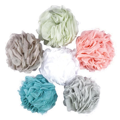 BTYMS 6 Pcs Shower Pouf 60g Bath Loofah Shower Sponge Loofahs Exfoliating Mesh Puff Body Wash Sponge