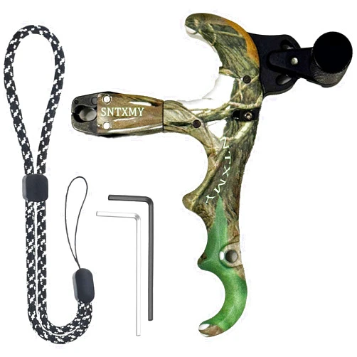 Sntxmy Bow Release for Compound Bow 360° Rotatable Thumb Release for Compound Bow Archery Trigger Release