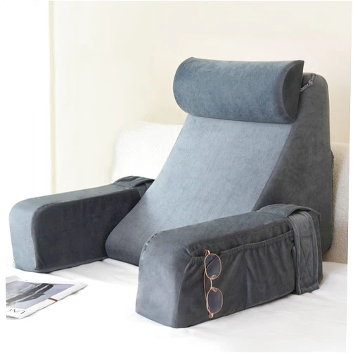 ENITYA Reading Pillow for Sitting in Bed Adult, Back Pillow for Bed Sitting up, Reading & Bed Rest Pillows for Watching TV/Reading/Gaming/Resting in Bed, Couch or Floor, Medium 19