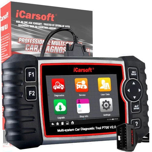 iCarsoft Auto Diagnostic Scanner P700 V2.0 for PORSCHE with Engine/Transmission/ABS/Airbag Diagnosis Scan,OBD2 Code Reader with Oil Reset EPB ETC+Battery/O2 Sensor/EVAP Test-2024 Newest