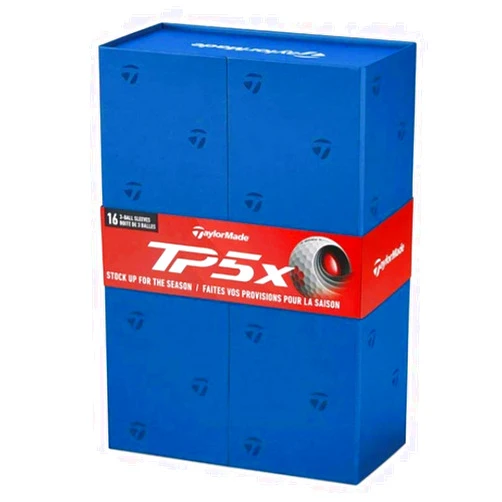 TaylorMade 2021 TP5x (3+1 Box) 4DZ Golf Ball Pack, white