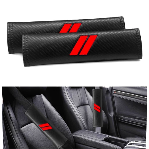 GZSH 2 PCS Seatbelt covers for Dodge Accessories Seat Belt Pad Compatible for Dodge Charger Durango Challenger Journey Seat Belt Covers for Adults Car Seat Belt Cover Seat Belt Cushion Leather Seat Belt