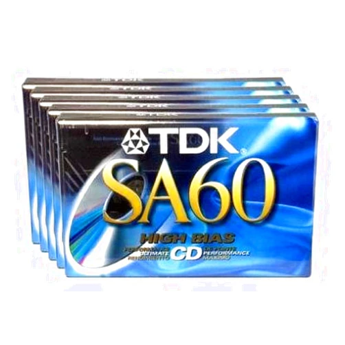 TDK SA-60S Cassette Tape Bonus Pack