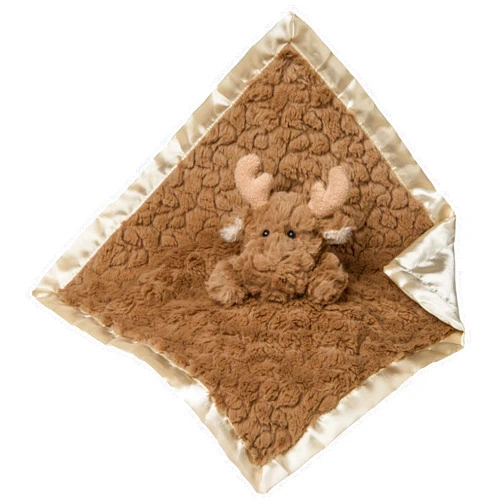 Mary Meyer Putty Nursery Stuffed Animal Security Blanket, 13 x 13-Inches, Moose