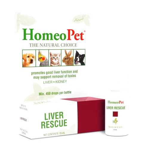 HomeoPet Liver Rescue, Natural Liver Support for Pets, 15 Milliliters