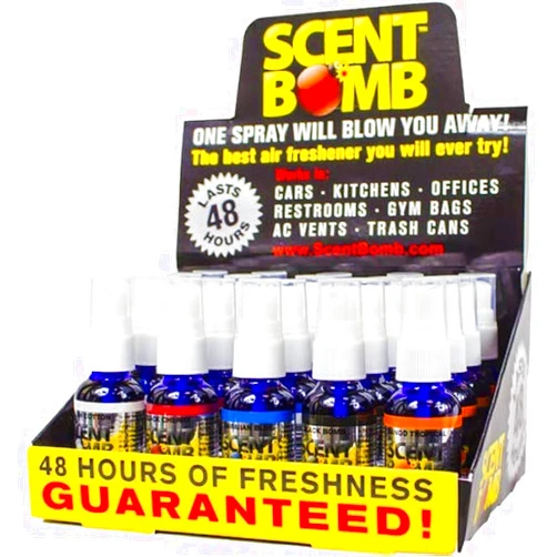 Scent Bomb Air Freshener Display Case with 5 Assorted Fragrance (20 Pack)