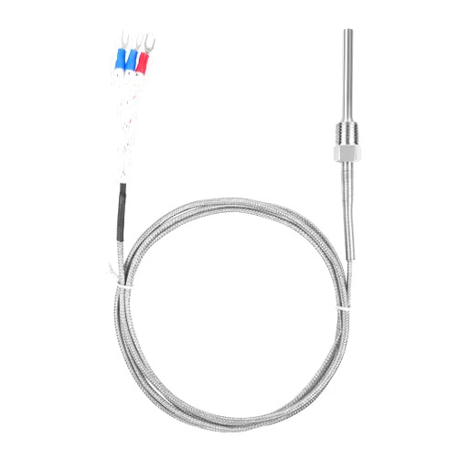 Jaybva Waterproof RTD PT100 Temperature Sensor - Jaybva Stainless Steel 3 Wire Thermistor Probe for PID Temperature Controller NPT 1/4