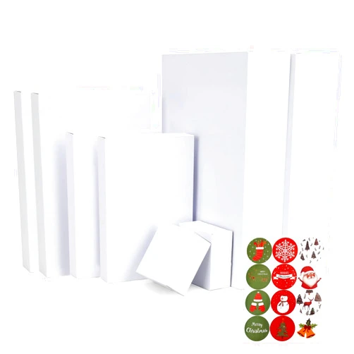 Moretoes 8 Pack Gift Boxes with Lids Gift Boxes Bulk for Christmas Presents, Assorted Sizes for Wrapping Gifts, Bridesmaid Proposal Boxes 4-17 Inch Clothes (Shirts, Robes, Coats, Sweaters, Jackets)