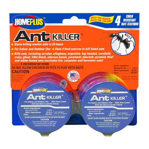 PIC 4PK-Metal-AB Bait Stations Homeplus Ant Killer Metal Bait Stations, Indoor Ant Traps, Indoor Pest Control, Pack of 4
