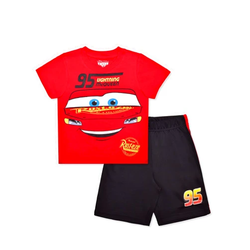 Disney Cars, Mickey Mouse, Monsters Inc. Boys Short Sleeve T-Shirt and Shorts Set for Toddler, Little and Big Kids