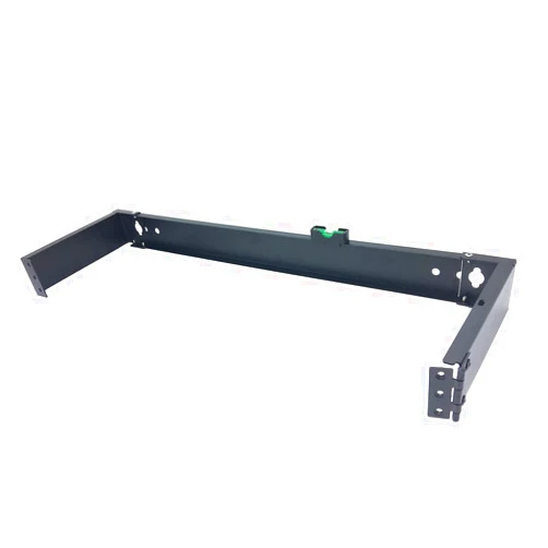 Jingchengmei 1U Hinged Wall Mount Bracket for 12/24 Port Patch Panel- 6-inch Deep Horizontal Rack for 19
