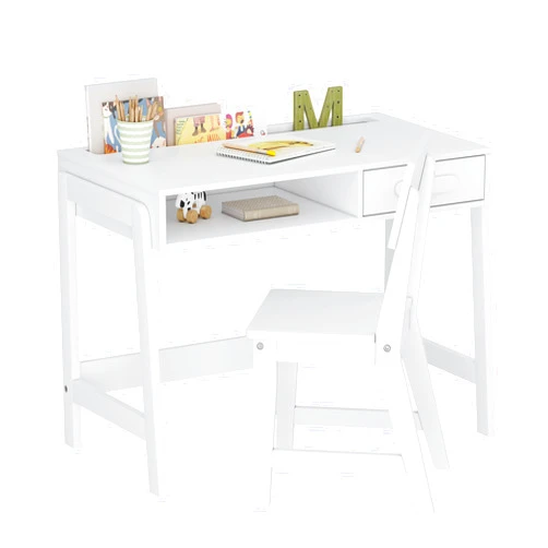UTEX Kids Desk and Chair Set, Study Desk for Kids with Drawers, Wooden Children Study Table, Student Writing Desk Computer Workstation for Bedroom & Study Room