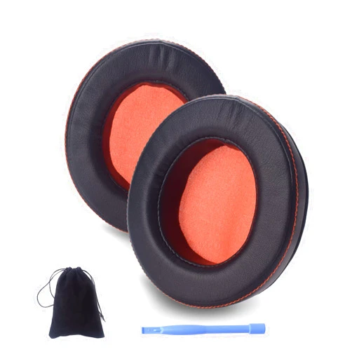 Gneinour Replacement Earpads Compatible with Steelseries Siberia 800, X800, P800, 840, H, 9H Gaming Headset, Ear Pads Cushions with Soft Protein Leather with Mounting Stick and Storage Bag