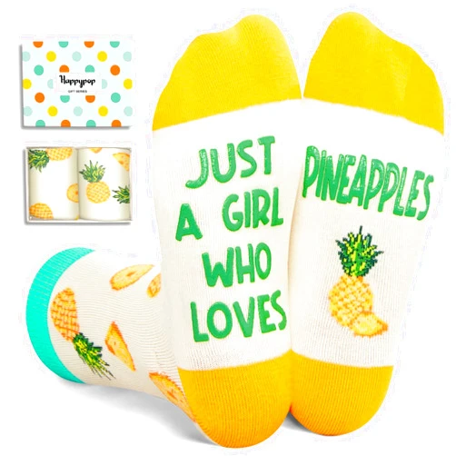 HAPPYPOP Fruit Gifts Fruit Socks for girls boys - Kids' Funny Banana, Strawberry, Pineapple & Avocado Socks