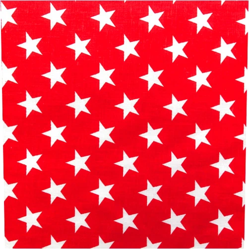 The Fabric Exchange Stars Print Poly Cotton 60 Inch Fabric by The Yard (Red)