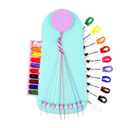 Choose Friendship, My Friendship Bracelet Maker®, an American Original | 20 Pre-cut Threads - Makes Up to 8 Bracelets | Craft Kit, Kids Jewelry-Making Kit, Gifts for Girls 8-12