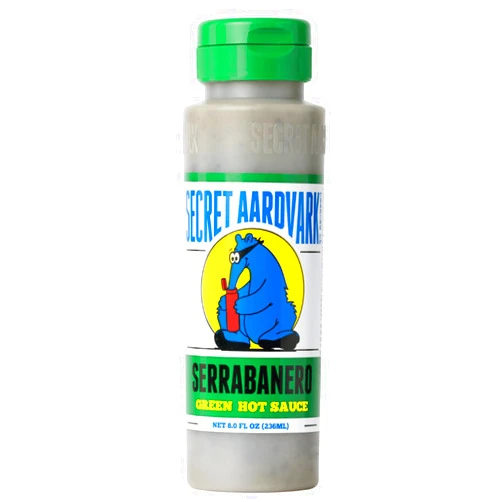 Secret Aardvark Serrabanero Green Hot Sauce, 8 FZ