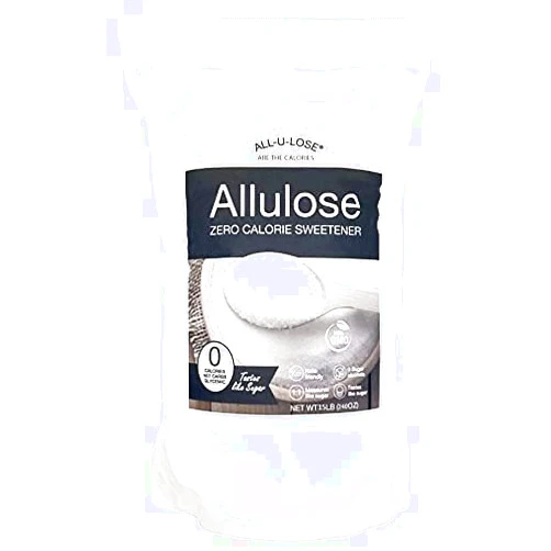 All-u-Lose Allulose - Natural Sweetener, Sugar Substitute, Non-GMO Crystalline Allulose, 15lb stand-up pouch - All-u-Lose 15 Pound (Pack of 1)