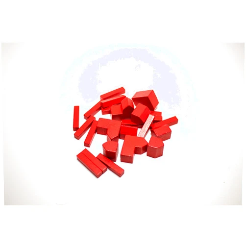 YorksGamePieces Red Wood Replacement Pieces for Settlers of Catan