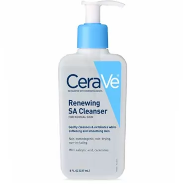CeraVe SA Cleanser | Salicylic Acid Face Wash with Hyaluronic Acid, Niacinamide & Ceramides| BHA Exfoliant for Face | 8 Ounce 8 Fl Oz (Pack of 1)
