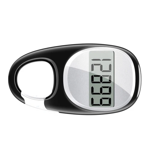 TAZUZFLA Simple Pedometer for Walking, Accurate Step Tracker with Carabiner, 3D Step Counter for Men Women Kids Seniors