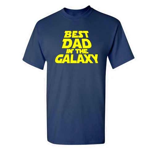 Feelin Good Tees Best Dad in The Galaxy for Dad Graphic Mens Funny T Shirt