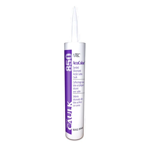 TEC AccuColor - Siliconized Sanded Acrylic Caulk - Fast-Drying and Paintable Sealant Designed to Match Other TEC Grout Colors - 10.5 OZ (961 Sandstone Beige)