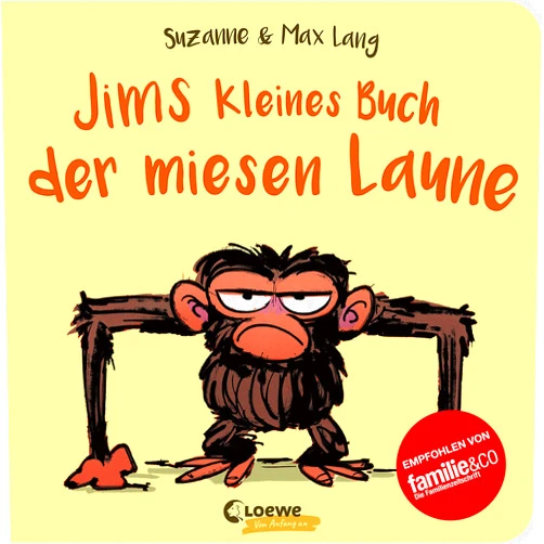 German Edition by Suzanne Lang (Author) Jims kleines Buch der miesen Laune: Nie mehr schlechte Laune mit Jim - Pappbilderbuch zu den Jim-Bestsellern für Kinder ab 2 Jahren