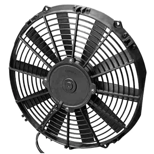 SPAL 30100384 12'' Low-Profile Fan 12V 861 cfm Pusher Straight Blades