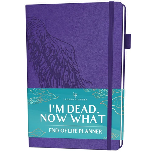 Legend Planner Legend End of Life Planner – When I’m Gone Workbook for Final Arrangements, Beneficiary Information, Funeral Planning, Last Wishes & Will Preparation – Final Wishes Organizer Book – 7x10” (Purple)